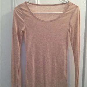Pink and gold long sleeve top